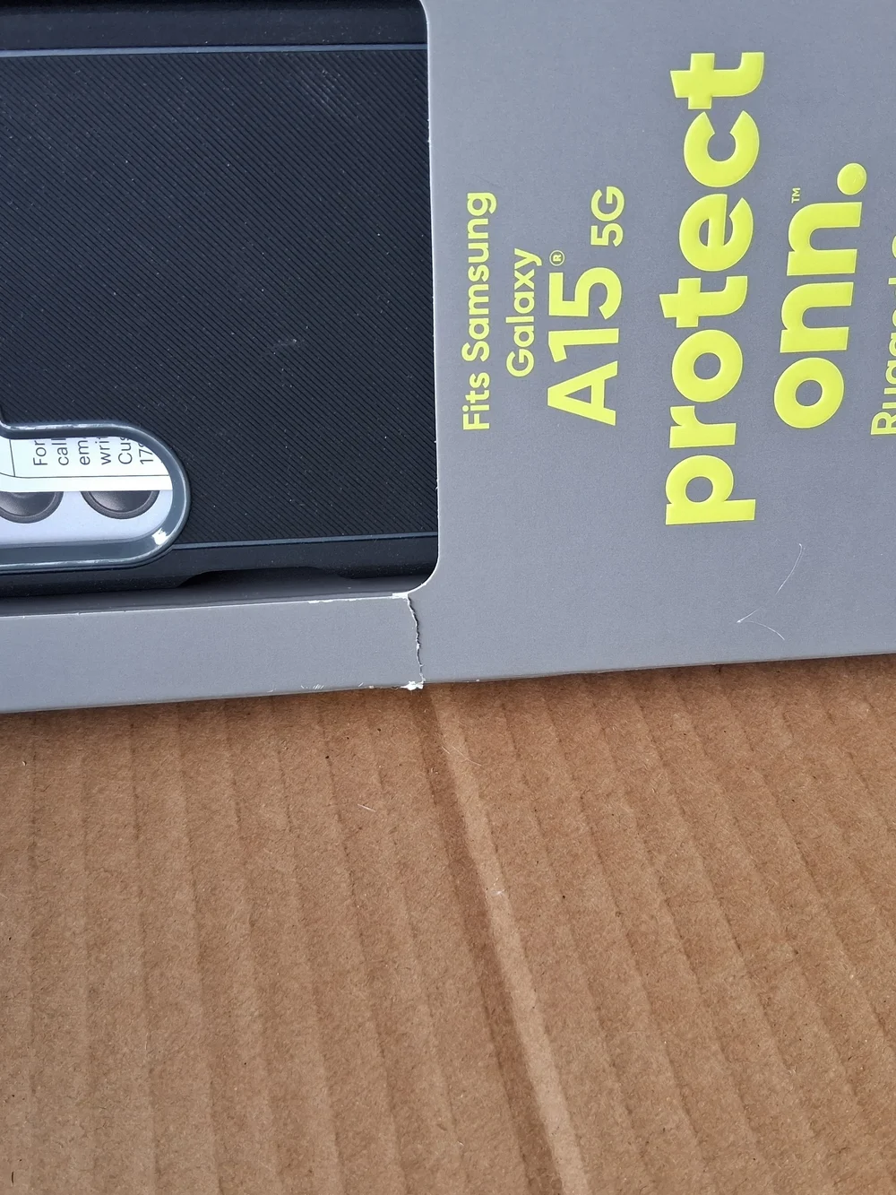 On Running Black Rugged SAMSUNG Galaxy A15 5G Shock-Resistant Phone Case